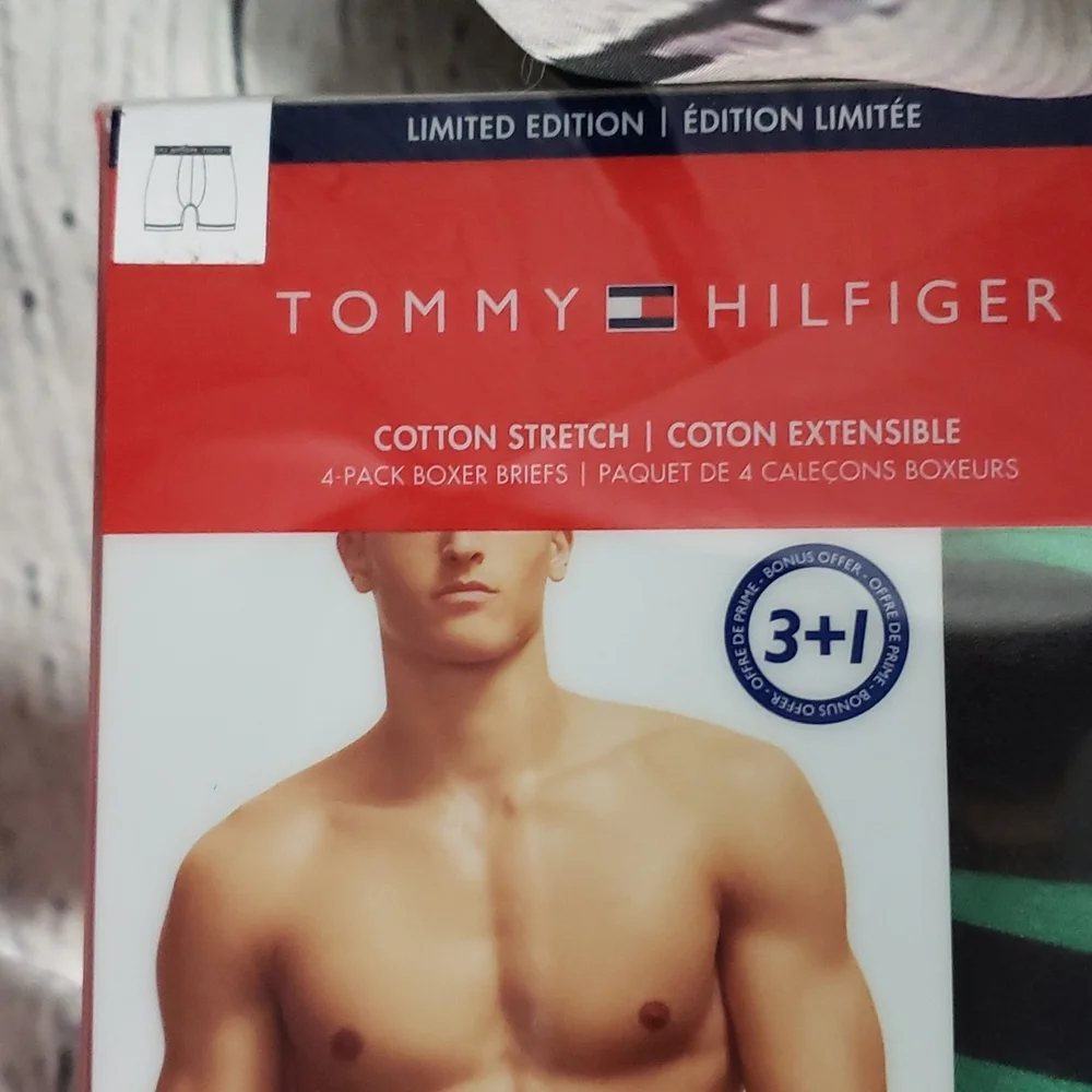 Tommy Hilfiger Men’s Boxer Briefs (4 pack) size XL  Limited Edition